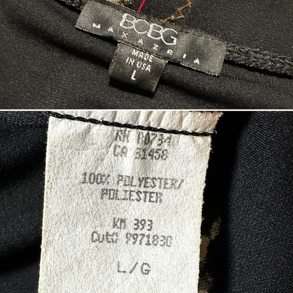 Vintage 90s BCBGMaxAzria Black Floral Maxi Skirt Women’s Size Large Spring Luxe - Picture 10 of 10